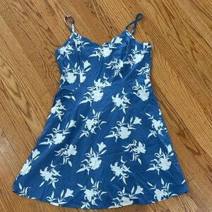 41 Hawthorn Blue Floral Spaghetti-Strap Dress